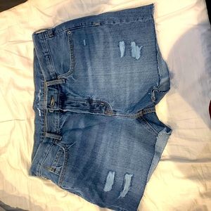 Old navy slouchy jean shorts